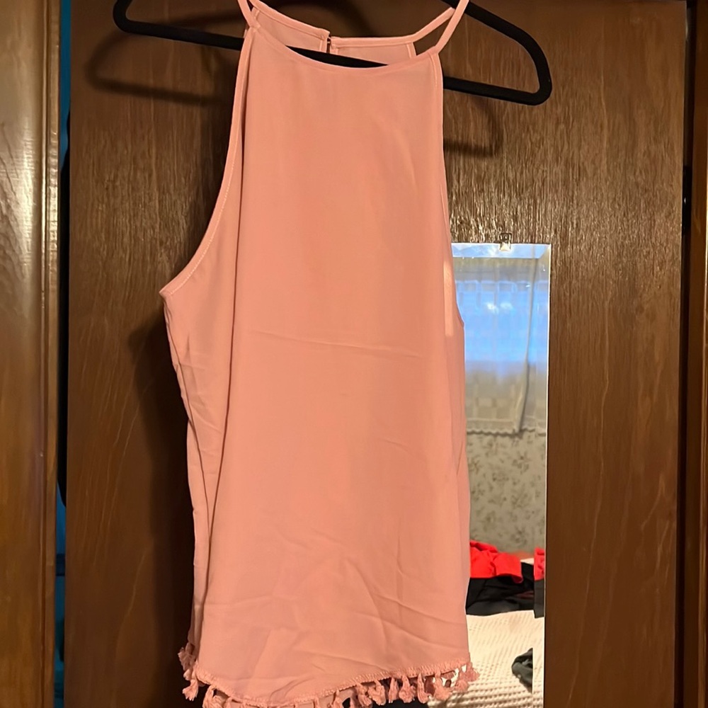 Size 3XL blush pink blouse